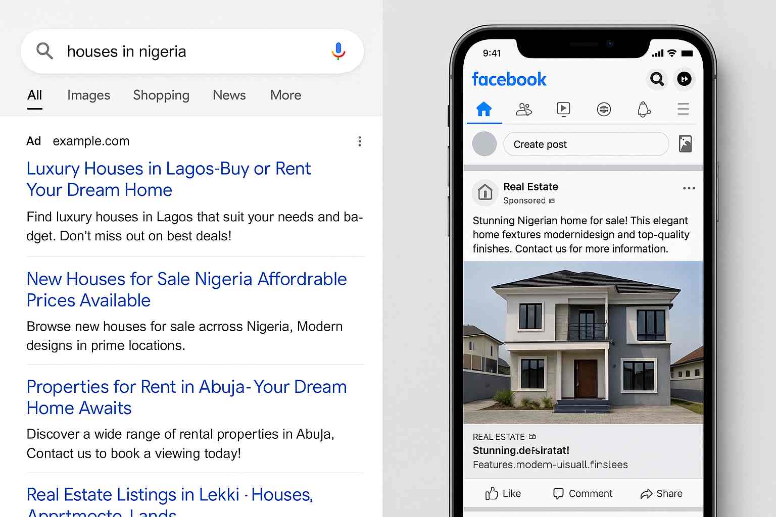 Google Ads vs Facebook Ads: Which One Truly Sells Real Estate Faster in Nigeria?